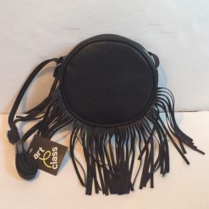 🆕 art class Black fringe crossbody purse